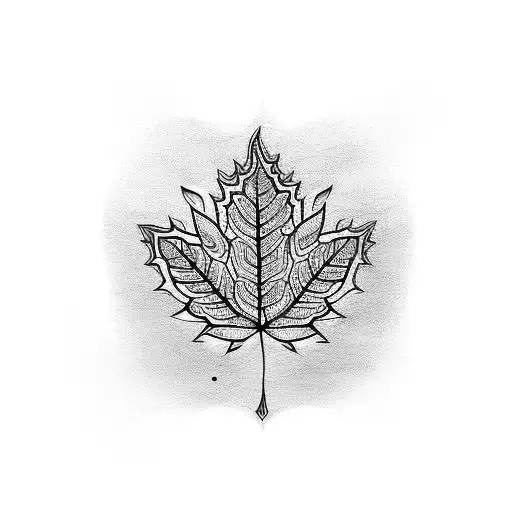 Leaf With Mandala