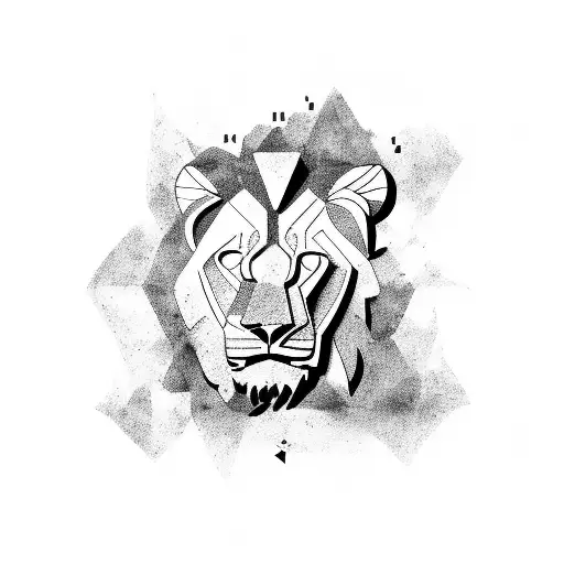 Outline Of Jamaica With A Lion