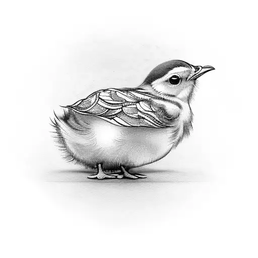 Little Chick With Potato