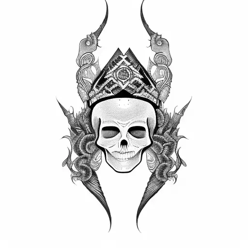 Spooky Tribal Design