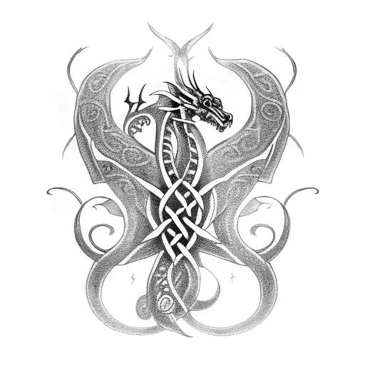 Celtic Hydra Dragon