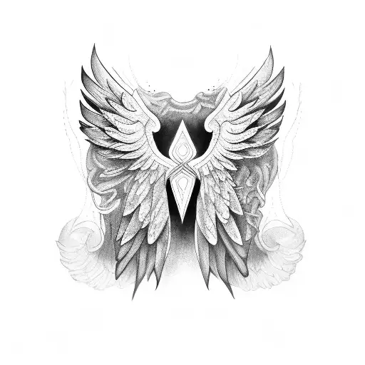 Wing With E In The Middle With Halo