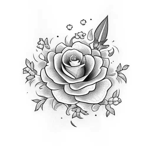 Sword In Pieces With Flowers Blooming From It