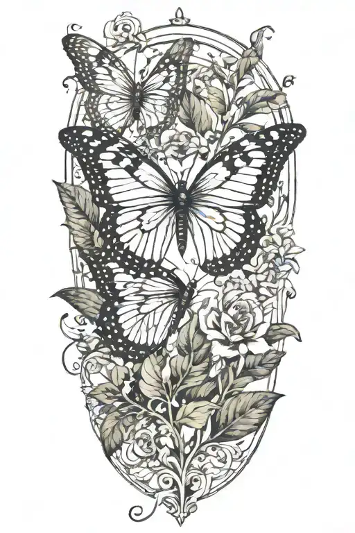 Nature Butterfly Plants Girlie