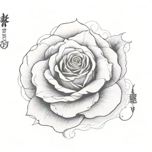 Rose Burning In Flames Left Arm Sleeve