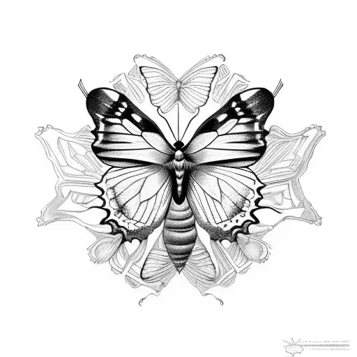 Simple And Masculine Butterfly Or Moth