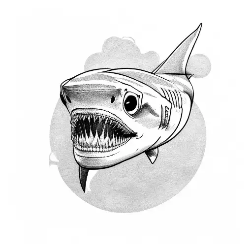 Shark With Skull