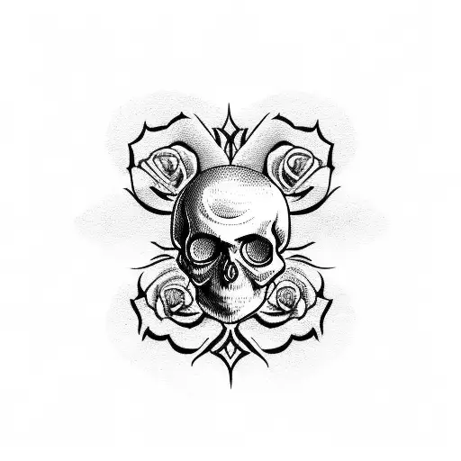 Skull And Roses