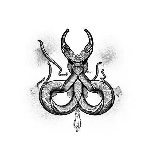 Ak 47 Wrapped By A Snake