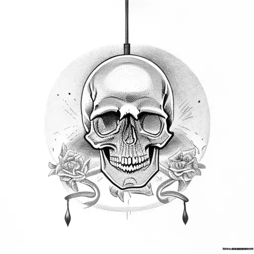 Skull Inside A Lamp