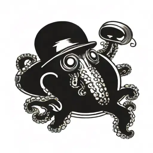 Octopus With Frying Pan Helmet