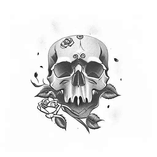 Skull And Roses