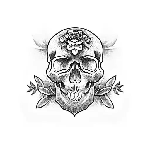 Skull And Roses