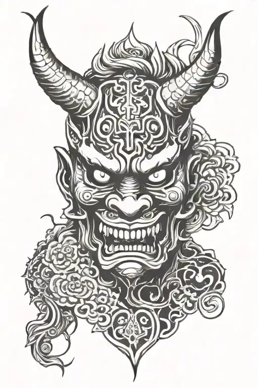 Japanese Demon Mask