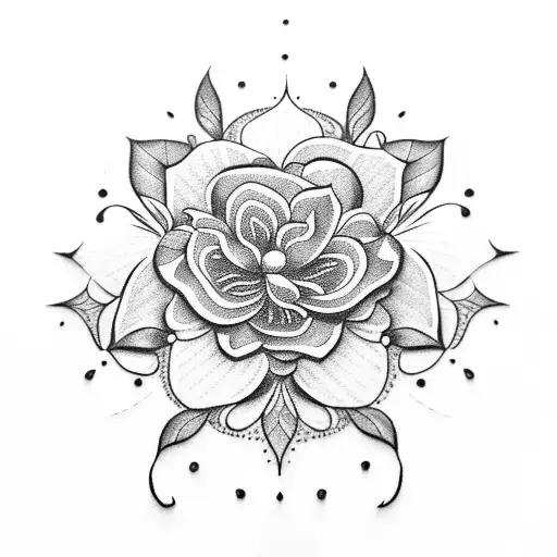 Floral Henna And Lettering