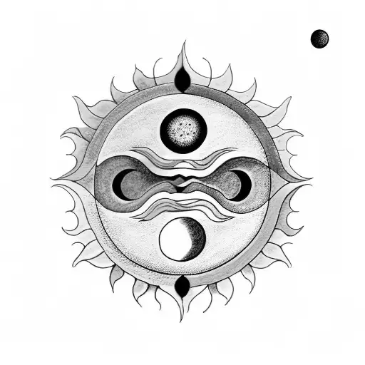 Yin Yang Sun And Moon