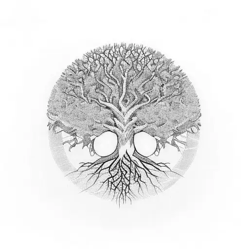 A Tree Of Life With Electronic Components As Leaves