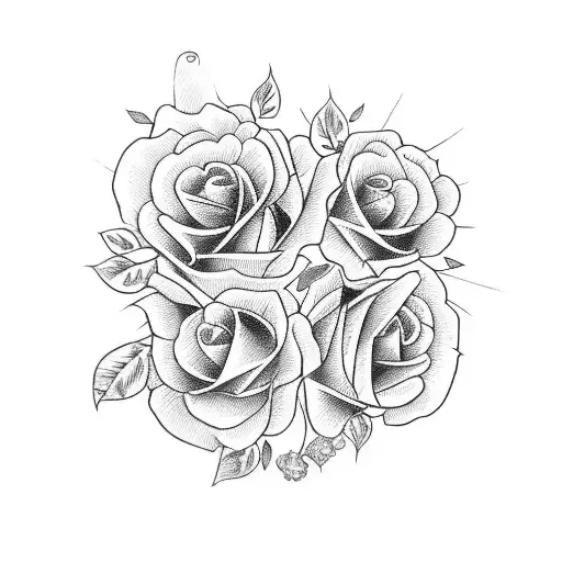 Wedding Bouquet With Skulls