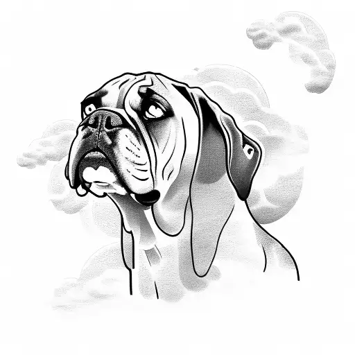 A Fierce Female Boxer Surrounded By A Cloud Of Money