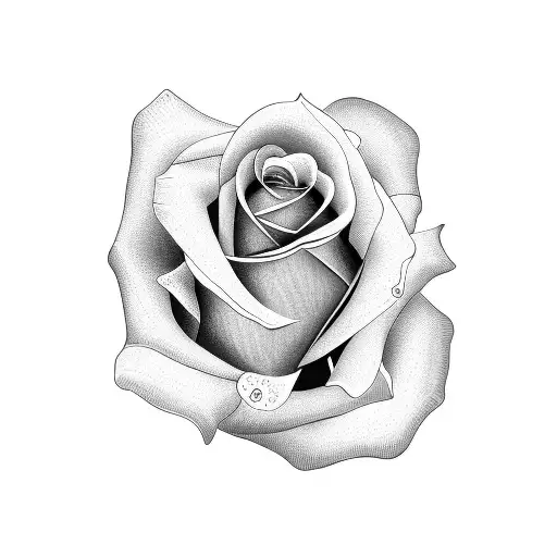 Rose With Mayflowers