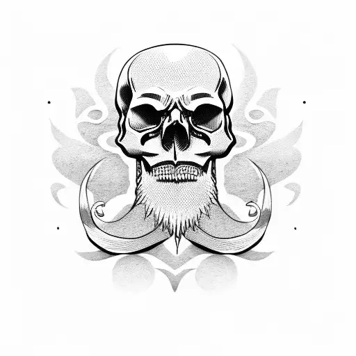 Skull With Beard