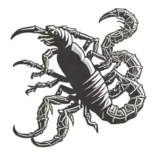 Scorpion Mixed With Money And Bible Verse