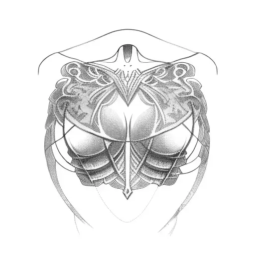 Chest Tattoo Female Upper