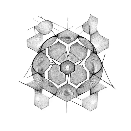Hexagon With Tnt And Infinity Symbol