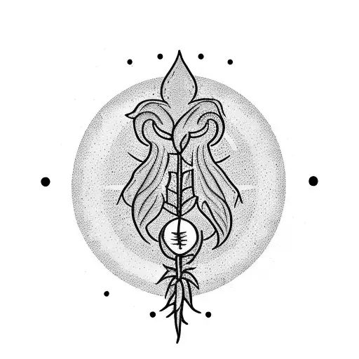 A Witchy Plant Growing Out Of A Vintage Record Player