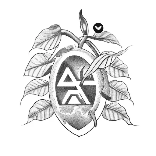 A Coffee Bean Plant Growing Out Of A Healthcare Symbol