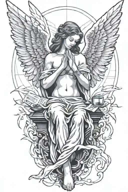 Angel Doing A Money Spread