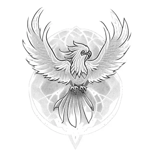 A Yellow Phoenix Soaring Through A Pixelated Gaming World