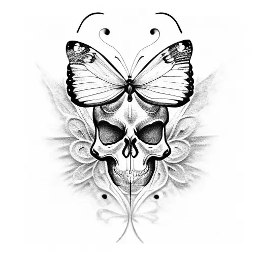 Butterfly Skull