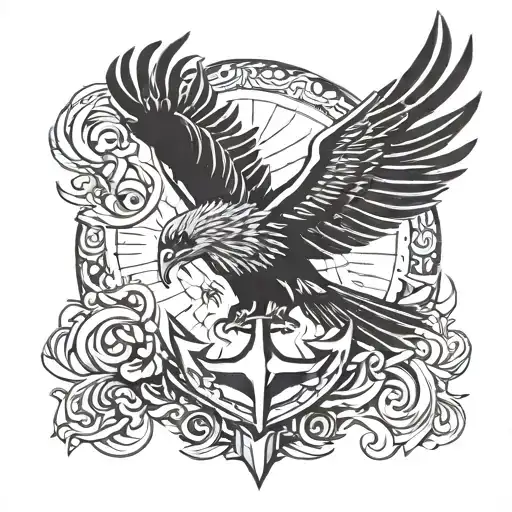 Thunderbird And Anchor Hooking