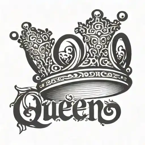 Word Queen With A Queen Crown