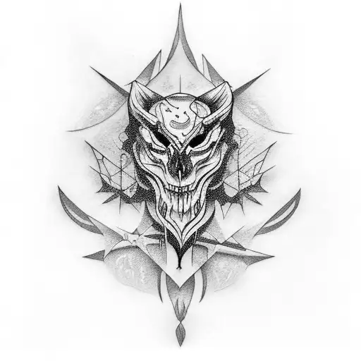 Gothic Metal Tattoo With A Touch Of Mythology