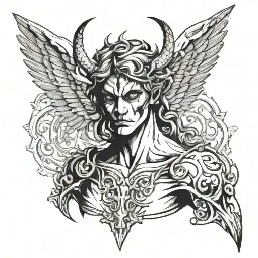 Half Body Demon Half Body Angel