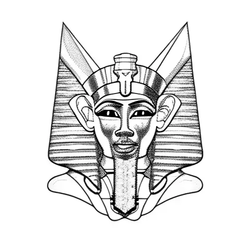 Simple Cartoon Pharaoh