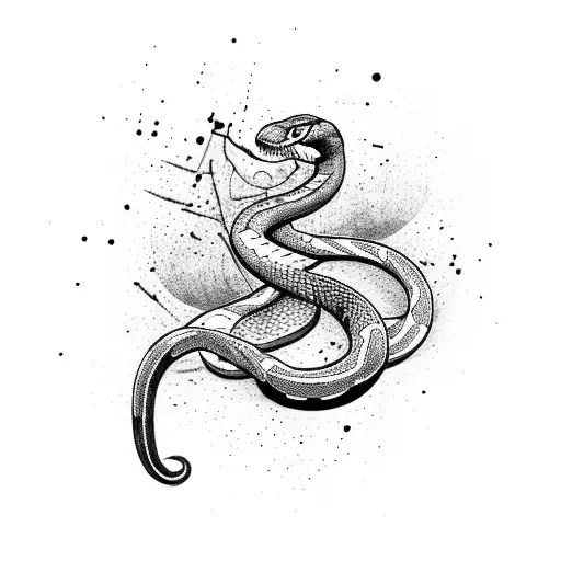 Snake With Splatters