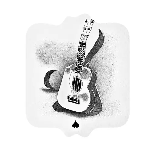 Playing Card Vinyl Record Ukulele