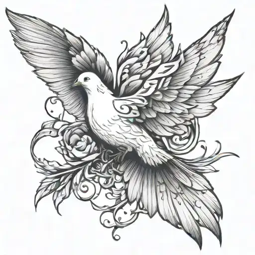 Dove With Violent Twist Inspired