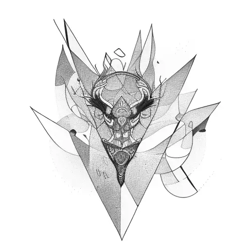 Abstract Tattoo Representing The Feeling Of Being On Stage