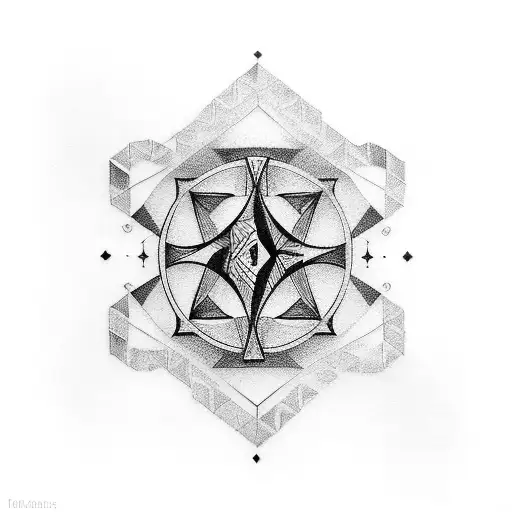 Gemini Symbol And Lilacs