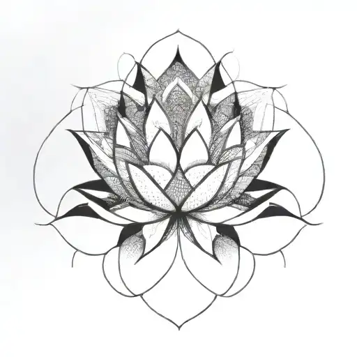 Lotus Flower Cubism