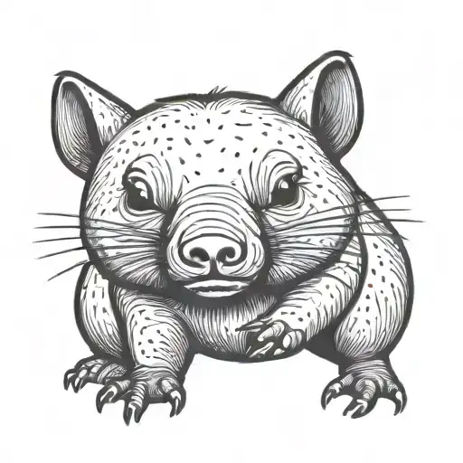Cartoon Wombat