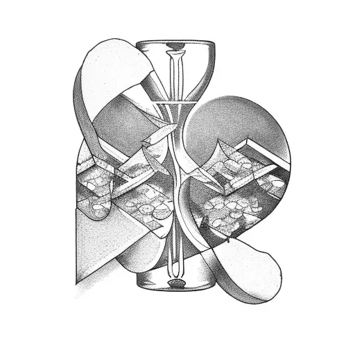 Hourglass Tattoo With The Letter Z Incorporated