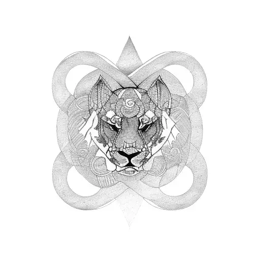 Leo Symbol With Infinity