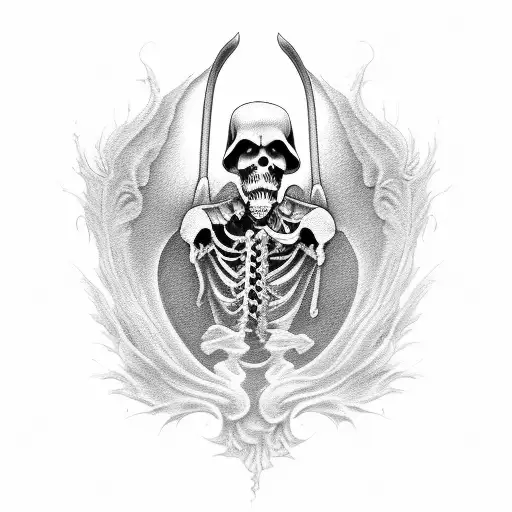 Grim Reaper Knocking On Door