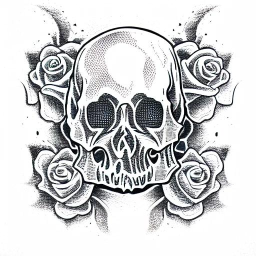 Skull And Roses