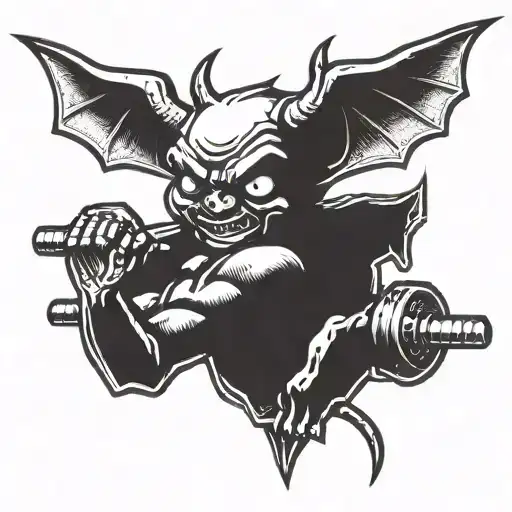 Baby Devil Lifting Barbell Weights